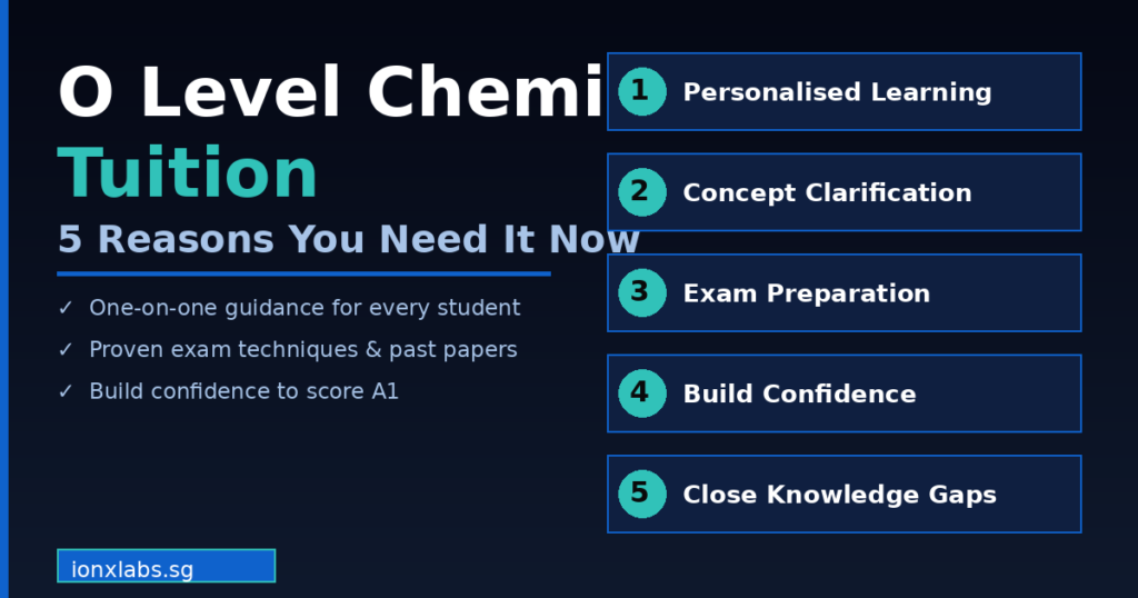O Level Chemistry tuition Singapore 5 reasons ionxlabs