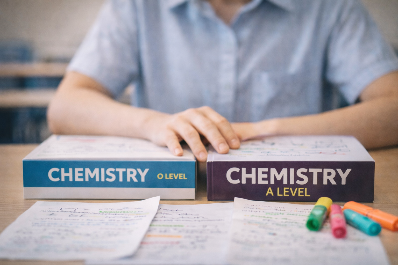 O Level vs A Level Chemistry — comparing textbooks and difficulty progression