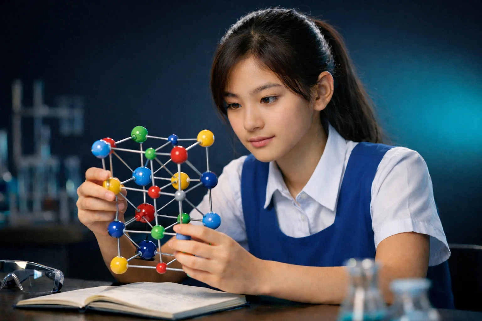 Chemical bonding O level: Sec 4 Chemistry student studying ionic, covalent and metallic bonding for O Level exam